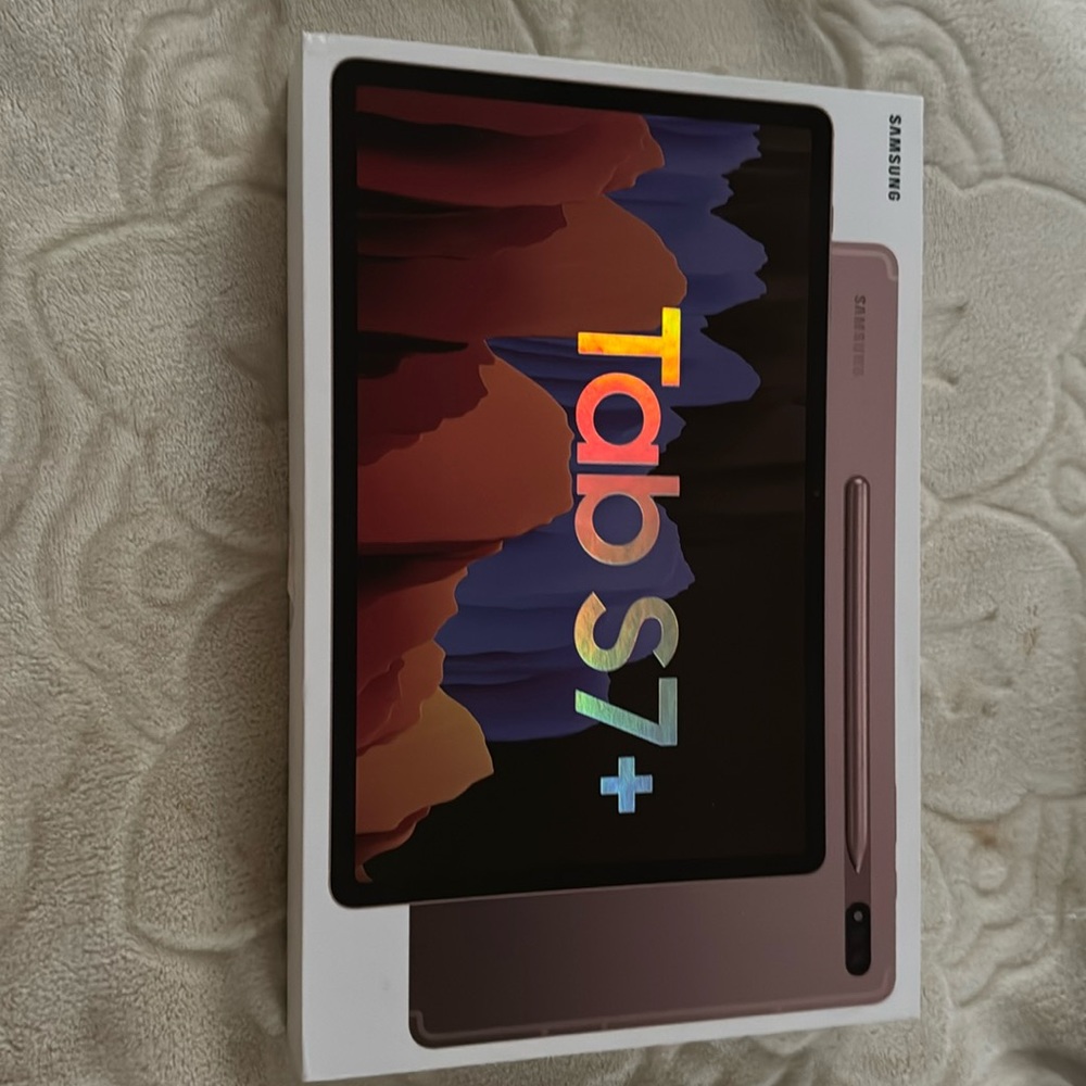Samsung tab S7+ 12.4” S Pen rose gold